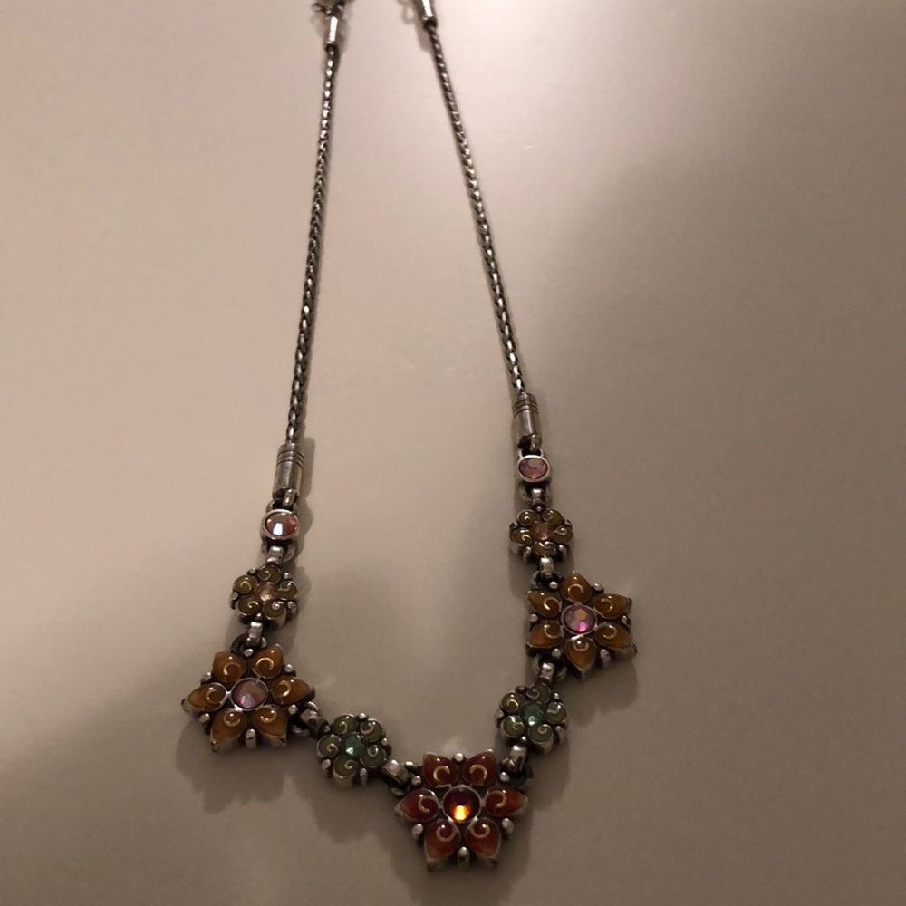 Brighton jeweled flower necklace.